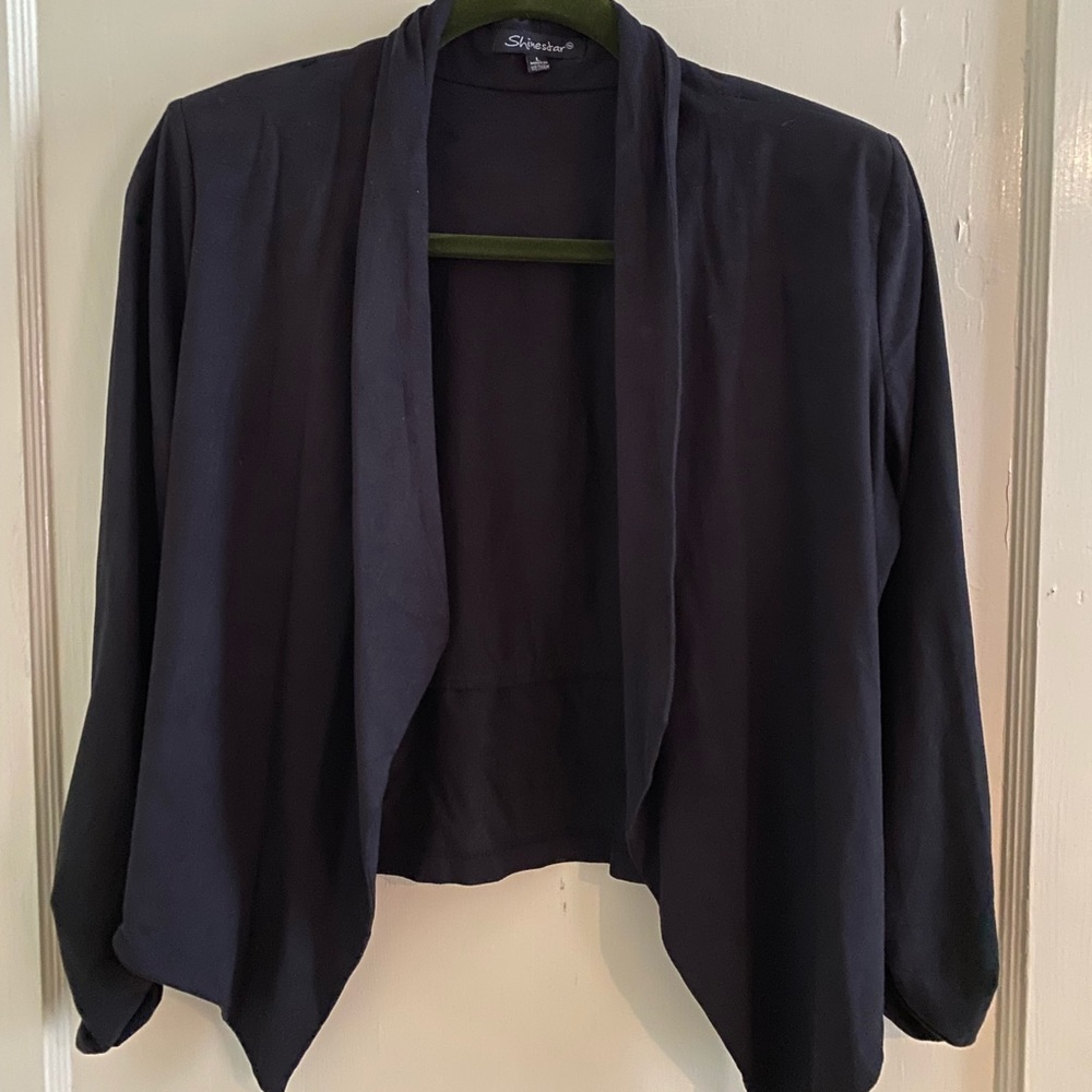 Slouchy Black Blazer. Sz L
